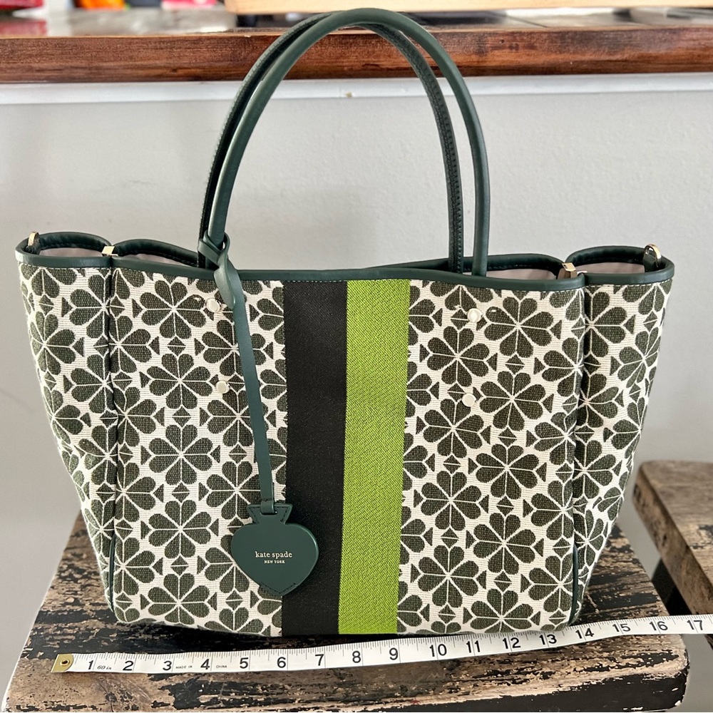 Kate Spade Flower Jacquard Stripe Everything Medium Tote